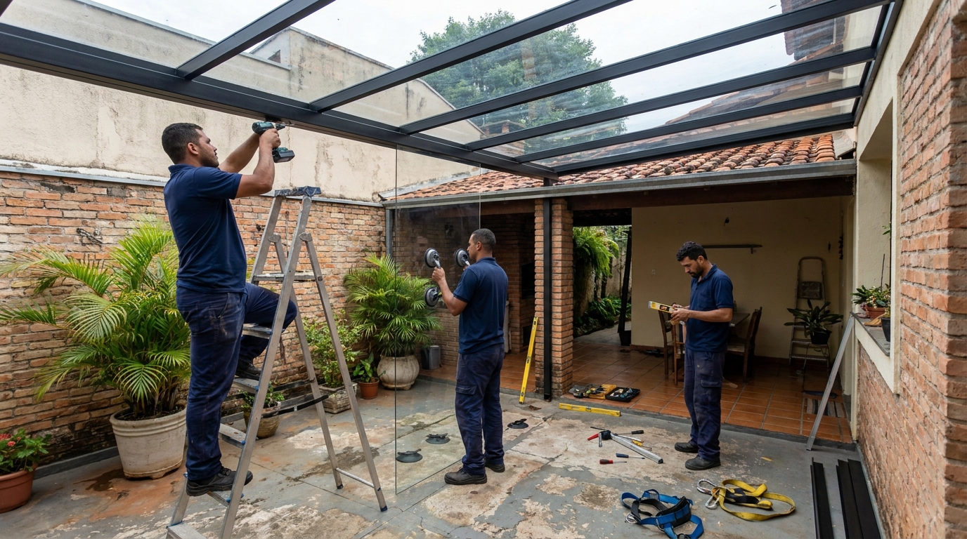 Cobertura para garagem em Uberaba‑MG