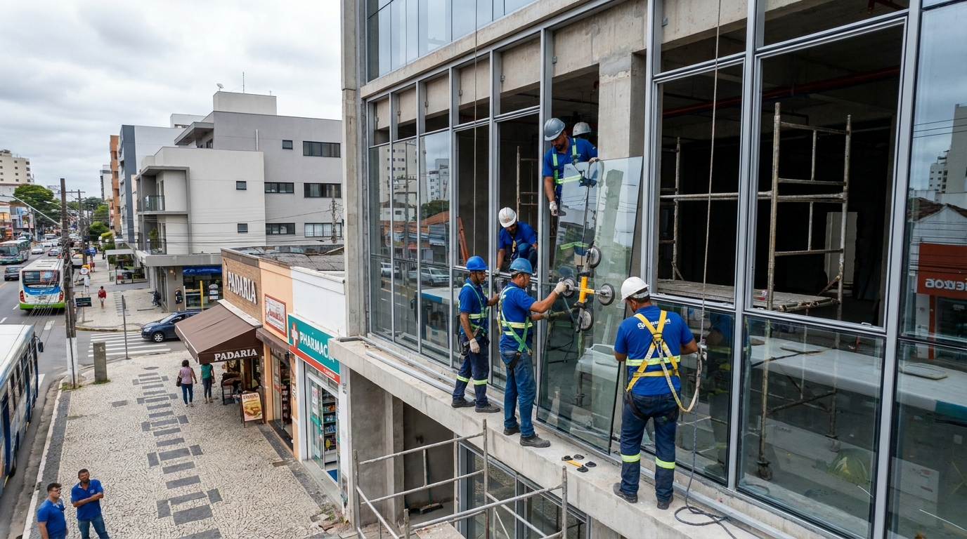 Fachada de alumínio em Macaé‑RJ