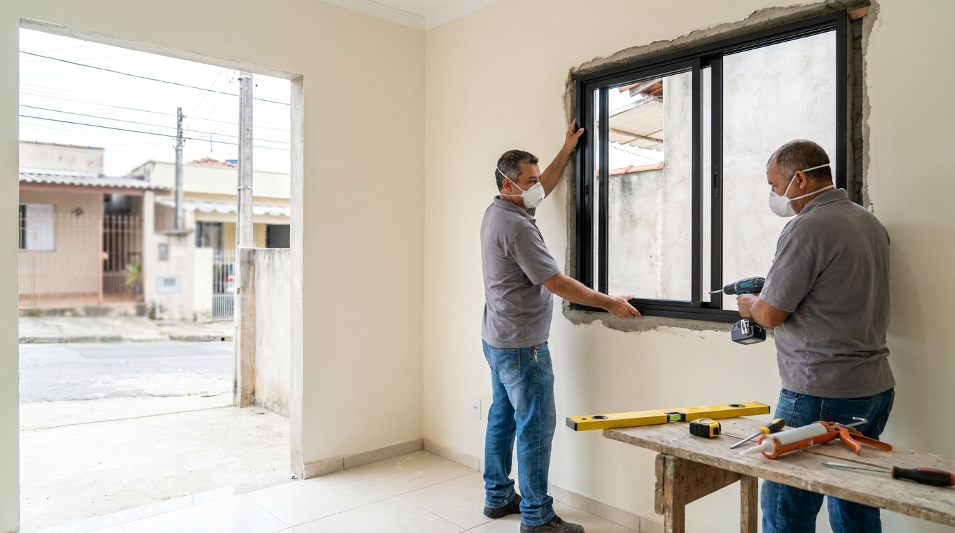 Instalação de esquadrias em Vila Velha‑ES
